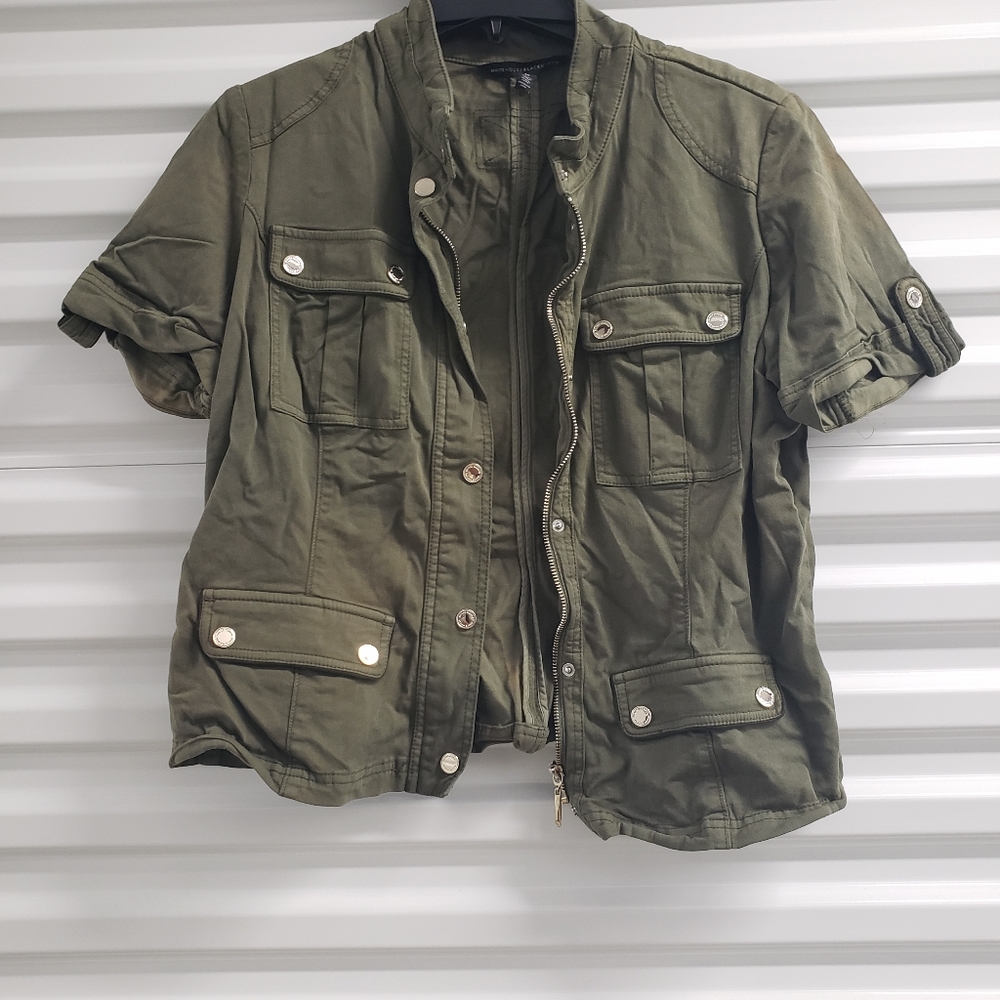 WHBM Olive Safari Jacket